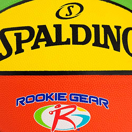 Spalding Rookie Gear Youth Multi Color Indoor/Outdoor Basketball 27.5"