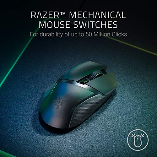 Razer Basilisk X Hyperspeed - Wireless Gaming Mouse (Hyperspeed Technology, Advanced 5G Optical Sensor and 6 Configurable Buttons, Mechanical Mouse Switches, Ultra-Long Battery Life) Black