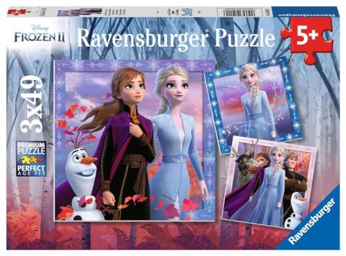 Ravensburger Disney Frozen 2 - 3 x 49 piece Jigsaw Puzzles for Kids Age 5 Years Up