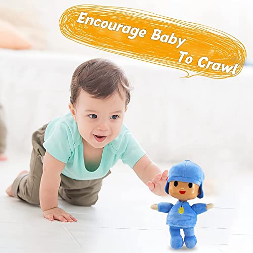 FISAPBXC Pocoyo Soft Plush Toy Cute Pocoyo Plush Doll Soft Stuffed Collectable Birthday Christmas Toys Gifts Home Decoration Suitable for Boys Girls Kids 26cm