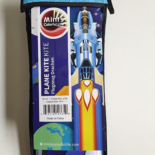 Mint's Colorful Life Airplane Kite for Kids & Adults Easy to Fly