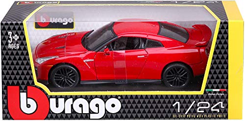 Bburago B18-21082 Nissan GT-R 2017" Diecast Model Kit, 1:24 Scale, Assorted Colors