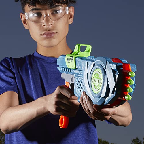 Nerf Elite 2.0 Flipshots Flip-8 Blaster, 8 Dart Barrels Flip to Double Your Firepower, 8-Dart Capacity, 8 Nerf Darts, F2549