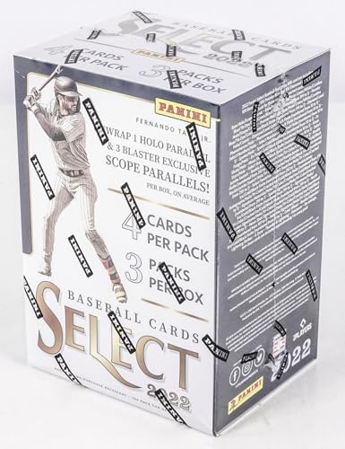 2022 Panini Select MLB Baseball Blaster Box - 4 Packs Per Box - 12 Trading Cards Total Per Box