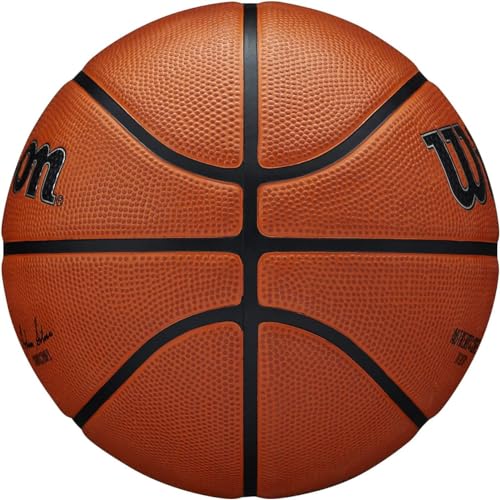 Wilson Basketball, NBA Authentic Series Model, Outdoor, Tackskin Rubber, Size: 7, Brown