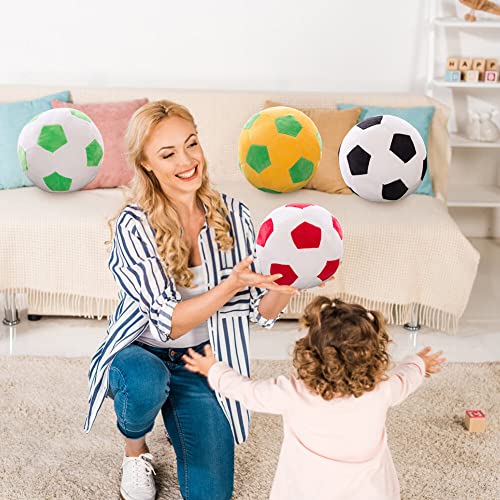 Uposao Plush Football Fluffy Stuffed Football Soft Football Kids Toy Home Sofa Decoration Creative Football Pillow Lumbar Pad Gift for Children Kids Boy Girl Baby, 22cm