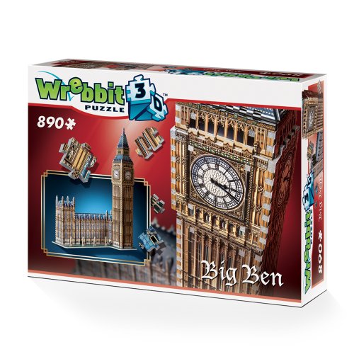 Wrebbit3D | Big Ben (890pc) | 3D Puzzle | Ages 12+
