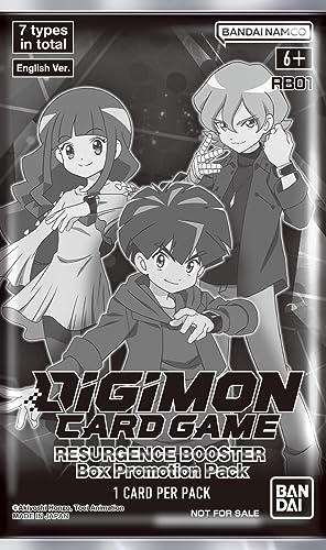 Bandai | Digimon Card Game: Resurgence (RB01) - Booster Display | Trading Card Game | Ages 6+ | 2 Players | 20-30 Minutes Playing Time