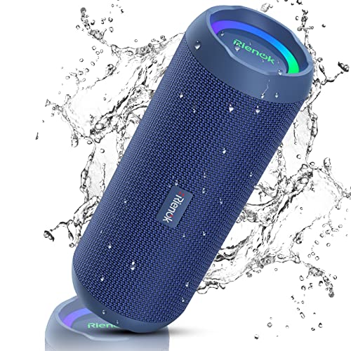 RIENOK Bluetooth Speaker Portable Wireless Bluetooth Speaker with 30W Enhanced Bass IPX7 Waterproof Bluetooth 5.3 Outdoor Speaker for Travel Sport