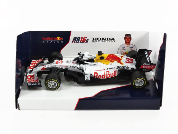 Bburago Racing 18-38155 Compatible with Red Bull Honda RB16B, No.33, Oracle Red Bull Racing, Red Bull, Formula 1, GP Turkey, M.Verstappen, 2021, 1:43, Finished Model