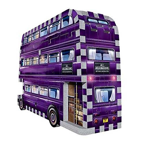 Wrebbit3D | Harry Potter: Mini Knight Bus (130pc) | 3D Puzzle | Ages 12+