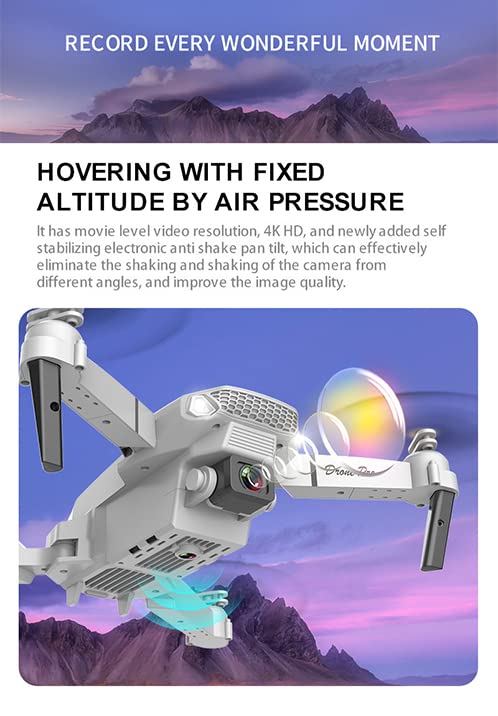 GPS Drone E88 Pro for Adult 1080P Pro Dual Camera Foldable Professional Live Video Drone RC Quadcopter Aircrafts with 2 Batteries