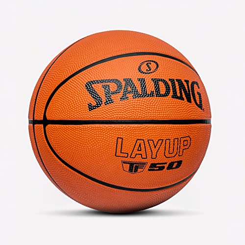 Spalding - TF-50 - Classic colour - Basketball - Size 6 - Basketball - Basketball - Beginner ball - Rubber material - Outer - Anti-slip - Excellent grip - Very durable.