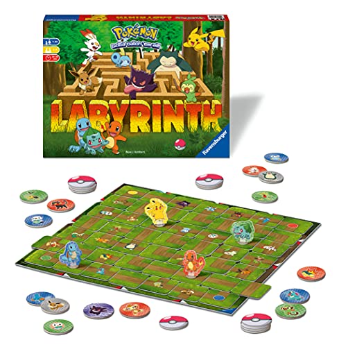 Ravensburger Pokemon Labyrinth - Moving Maze Family Board Games for Kids Age 7 Years Up - 2 to 4 Players