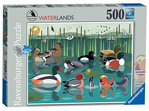 Ravensburger I Like Birds Waterlands 500 Piece Jigsaw Puzzle for Adults Kids Age 10 and Up