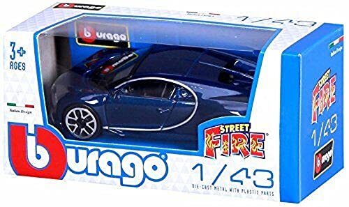 Bburago 18-30348 1:43 Bugatti CHIRON for 3 anni to 99 anni Multi-Coloured, 10 x 4.5 x 3 Centimeters