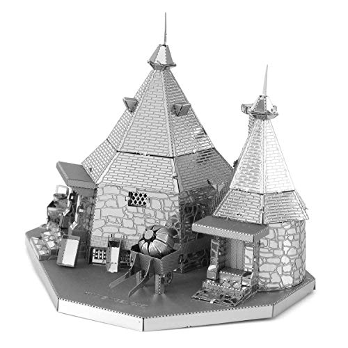 Metal Earth Fascinations Harry Potter Rubeus Hagrid Hut 3D Metal Model Kit Bundle with Tweezers