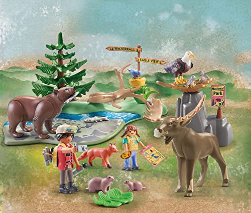 Playmobil 71403 Wiltopia North American Animals Excursion, Educational Toys, For the Little and Big Explorers, Sustainable Toy, Fun Imaginative Role-Play, PlaySets Suitable for Children Ages 4+