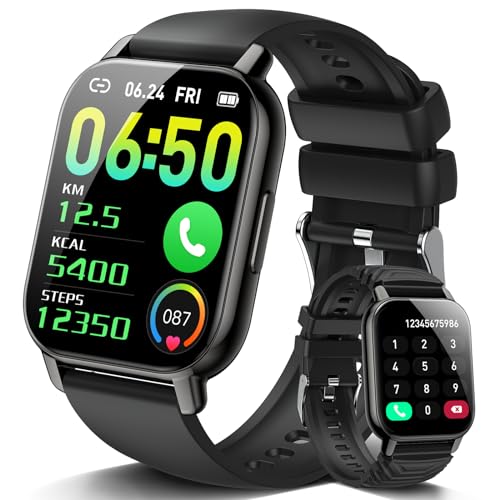 Smart Watch for Men Women, Fitness Tracker 1.85" Touch Screen Fitness Watch with Heart Rate Sleep Monitor, IP68 Waterproof, 100+Sports, Answer/Make Calls, Pedometer Activity Trackers for iOS Android