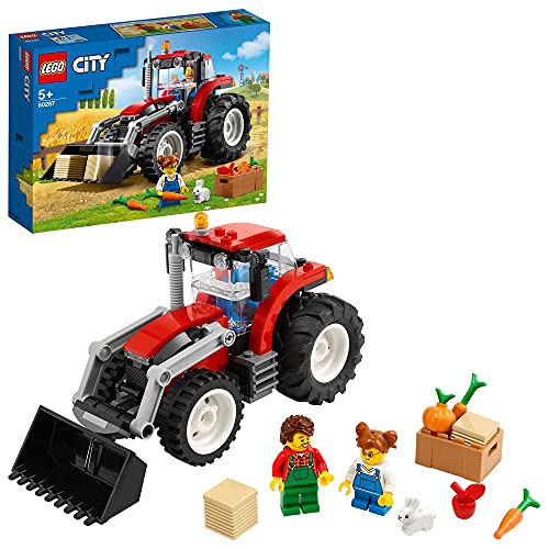 LEGO 60287 City Great Vehicles Tractor Toy, Farm Set with Rabbit Figure, Toys for 5 Plus Year Old Kids, Boys and Girls, Educational Learning Toy