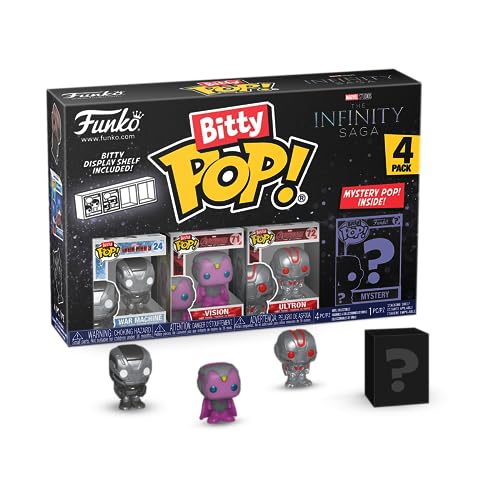 Funko Bitty POP! Marvel and A Surprise Mystery Mini Figure - 0.9 Inch (2.2 Cm) - Marvel Comics Collectable - Stackable Display Shelf Included - Gift Idea - Party Bags Stocking - Cake Topper