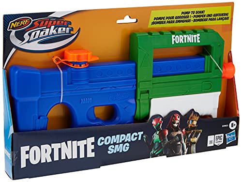 Nerf Super Soaker Fortnite Compact SMG Water Blaster - Pump-Action Water-Drenching Fun - For Youth, Teens, Adults