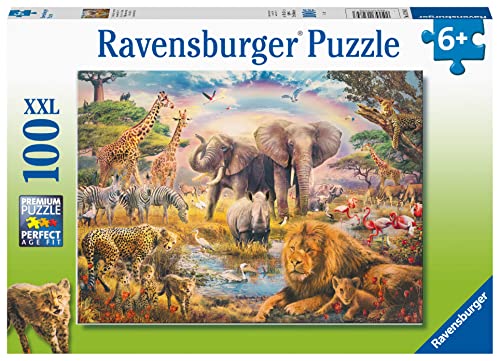 Ravensburger African Safari 100 Piece Jigsaw Puzzle for Kids Age 6 Years Up