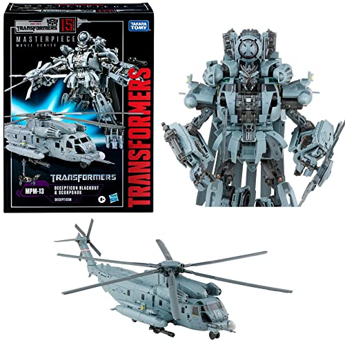 Hasbro Transformers Movie Masterpiece MPM-13 Blackout and Scorponok Action Figures, Gray,(F3094)