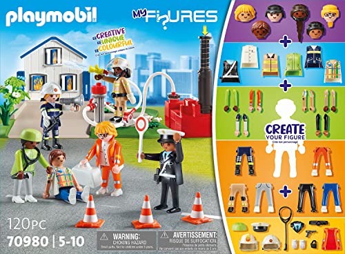 Playmobil 70980 My Figures: Rescue, Collectable mix and match Figures, Fun Imaginative Role Play, PlaySets Suitable for Children Ages 4+