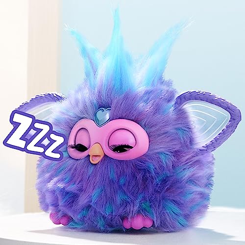 Furby Hasbro Purple Interactive Toy Plush - English version , 6 inch