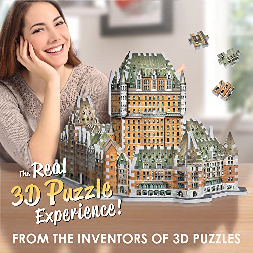 Wrebbit3D Le Château Frontenac 3D Puzzle for Teens and Adults | 865 Real Jigsaw Puzzle Pieces | Not Just an Ordinary Model Kit for Adults for Man and Woman