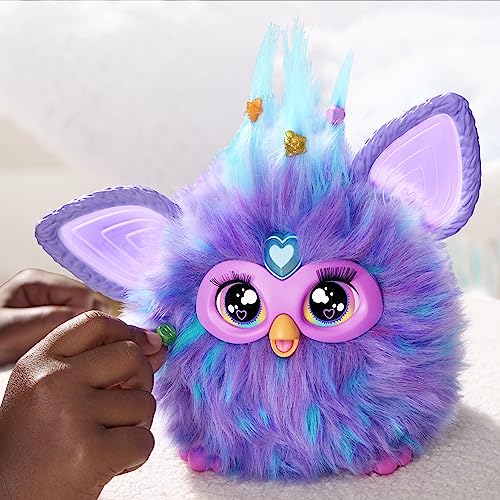 Furby Hasbro Purple Interactive Toy Plush - English version , 6 inch