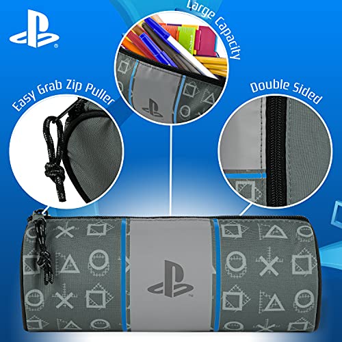 PlayStation Pencil Case, Kids Pencil Case, Boys School Supplies, Gamer Gifts, Grey