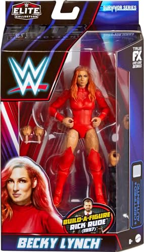 WWE MATTEL Sasha Banks Survivor Series Elite Collection Action Figure Rick Rude Build-A-Figure Parts, Collectible Gift for Ages 8 Years Old & Up, Multicolor