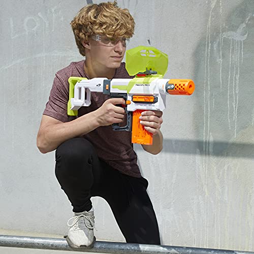 Nerf Modulus Recon MKIII Blaster, Removable Stock and Barrel Extension, Dart Shield, 12-Dart Clip, 12 Elite Darts, Outdoor Games and Toys for Boys and Girls (Amazon Exclusive)