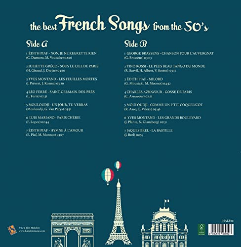 The best French Songs from the 50's Vinyl - Édith Piaf , Charles Aznavour, Juliette Gréco