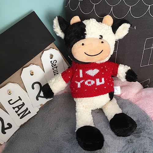 NatureMan 9inch Cow Plush Stuffed Animal,Cute Soft Cow Stuffed Plush Toy,Great Birthday Gifts for Boys Girls …