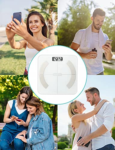 Digital Smart Body Weight Scales - Bathroom Weighing Loss Scale High Precision Analyzer Bluetooth with BMI Fitness Track Monitor
