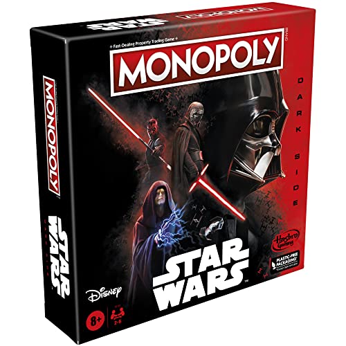 Monopoly: Disney Star Wars Dark Side Edition Board Game for Families, Games for Children, Star Wars Gift