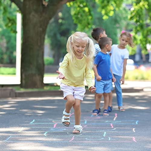 24 Coloured Chunky Chalks , Giant, Pavement, Washable, Fun for Children 8 Vibrant Colours, Outdoor, Garden, Drawing - Artists - Toddler,Kids