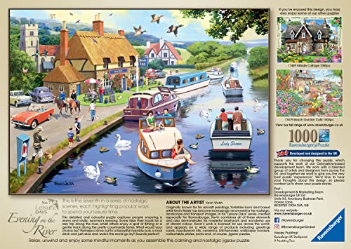 Ravensburger Leisure Days No.7 Evening on the River 1000 Piece Jigsaw Puzzles for Adults and Kids Age 12 Years Up