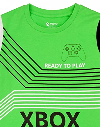 Xbox Pyjamas For Boys | Kids Green OR Black Colour Options T-Shirt & Shorts Gamer Pjs | Game Console Merchandise Gifts 7-8 Years