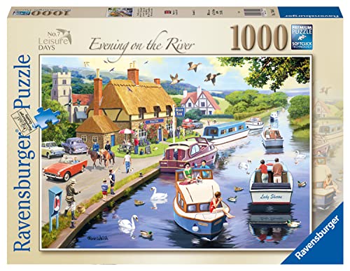 Ravensburger Leisure Days No.7 Evening on the River 1000 Piece Jigsaw Puzzles for Adults and Kids Age 12 Years Up