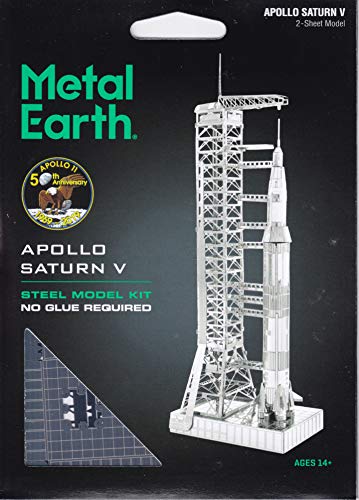 Metal Earth Fascinations Apollo Saturn V with Gantry 3D Metal Model Kit