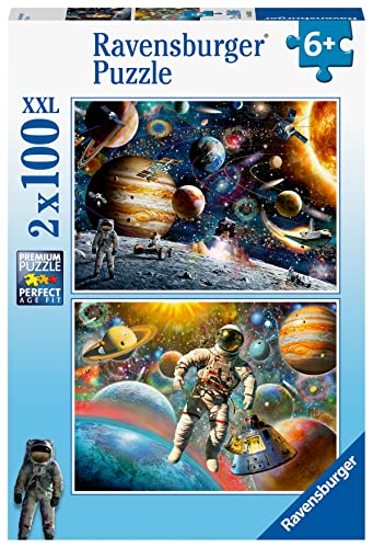 Ravensburger Space Jigsaw Puzzles For Kids Age 6 Years - 2X 100 Pieces XXL [Amazon Exclusive]