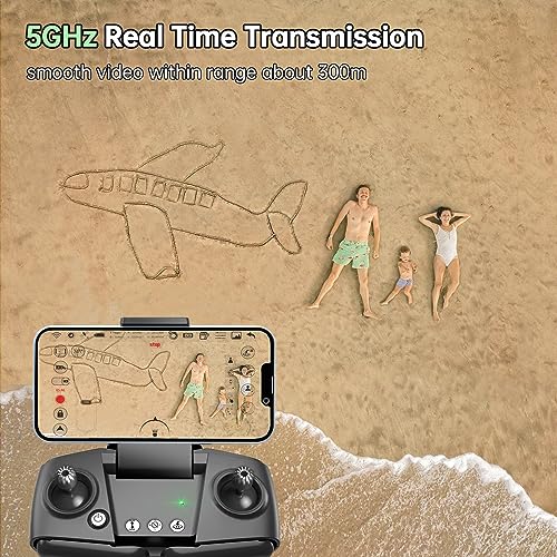 Loolinn | Drone with Camera 4K - Under 250 grams, 50 minutes Flight Time, Two Batteries, 4K Photos, 2K Videos, GPS Intelligent Return, Follow Me - Drones with Camera for Beginners (C0 Class)