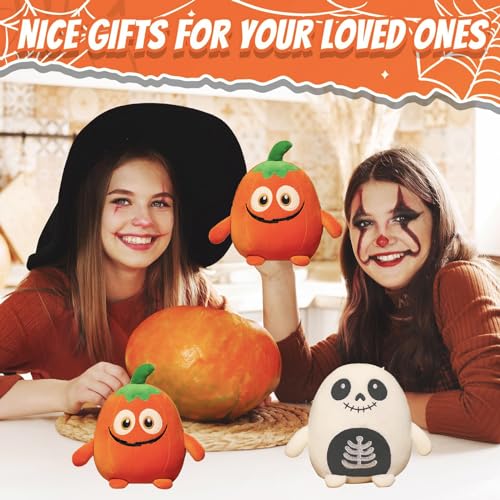 Halloween Pumpkin Pillow Plush Toys Stuffed Doll,20cm Cute Pumpkin Pillow Plush Pillow Doll Halloween Soft Toy,Cartoon Halloween Stuffed Animal Toy Pumpkin Pillow Plushies Doll,Halloween Cuddly Toys