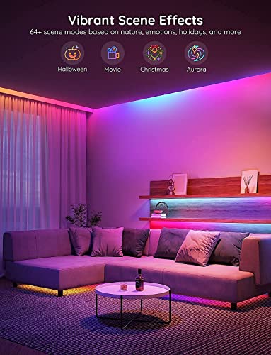 Govee RGBIC LED Light 5m, Alexa and Google Assistant Compatiable with, Smart WiFi APP Control Music Sync for Bedroom, Party, Gaming Room