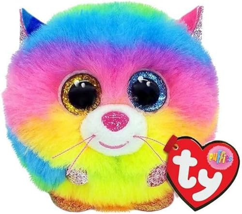 TY 2007540 Gizmo Cat Puffies Plush Animal, Multicolor