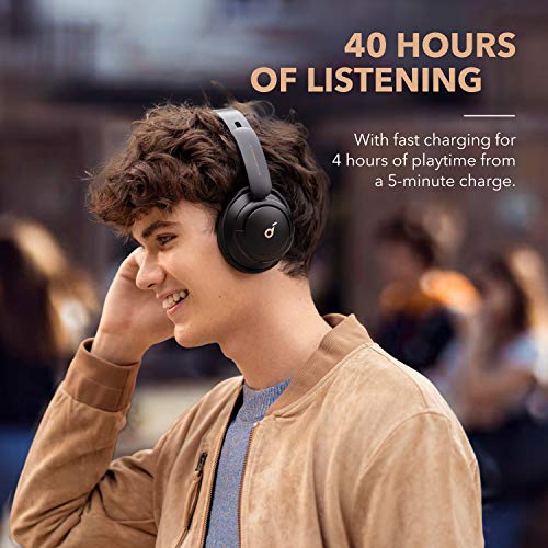 soundcore by Anker Q30 Hybrid Active Noise Cancelling Headphones with Multiple Modes, Hi-Res Sound, Custom EQ via App, 40H Playtime, Comfortable Fit, Bluetooth Headphones, Multipoint Connection